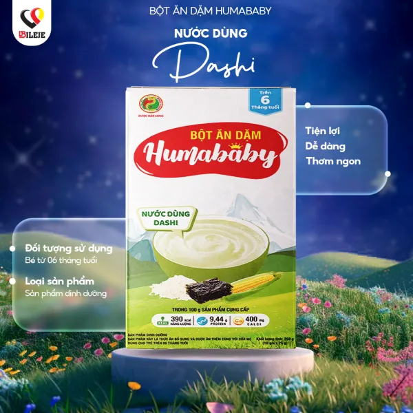 Bột ăn dặm Humababy nước dùng Dashi
