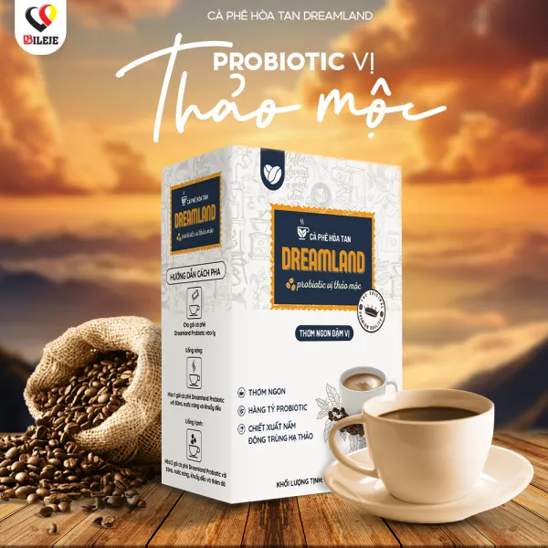 INSTANT COFFEE DREAMLAND PROBIOTIC COFFEE WITH HERBAL FLAVOR PLUS