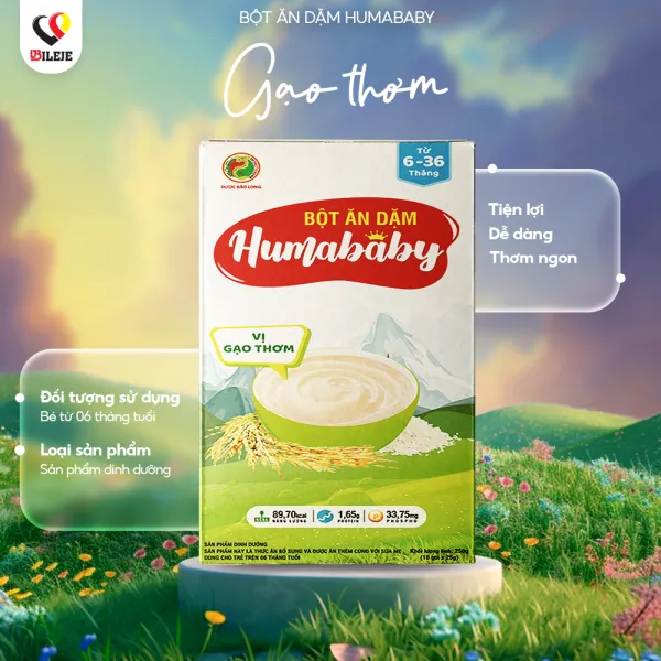 Bột ăn dặm HUMABABY VỊ GẠO THƠM